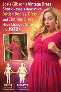Josie Gibson’s Vintage Dress Shock Reveals How Much British Bodies, Diets and Clothing Sizes Have Changed Since the 1970s