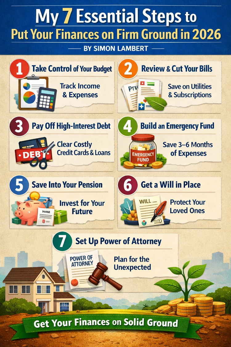 My Seven Essential Steps to Put Your Finances on Firm Ground in 2026