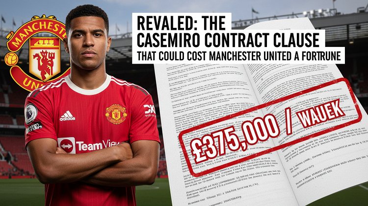 Revealed The Casemiro Contract Clause That Could Cost Manchester United £375,000 a Week